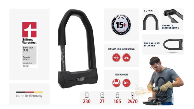 Sicherstes Fahrradschloss: Das ABUS Granit Super Extreme 2500 im Detail