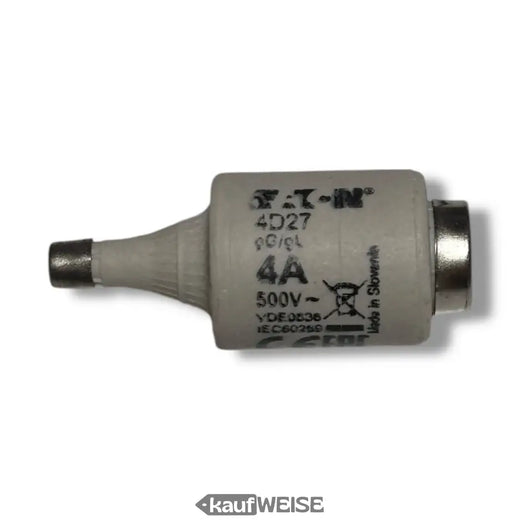 Eaton 4D27 Schmelzsicherung 4A 500V (5er-Pack) | DII E27, träge (gG/gL)