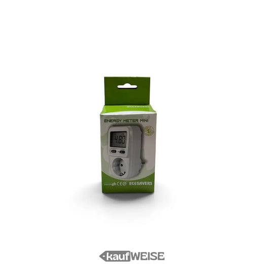 EcoSavers Energiekostenmessgerät Mini | Strommessgerät für die Steckdose | 3680 W | Verbrauch, Kosten und Spannung