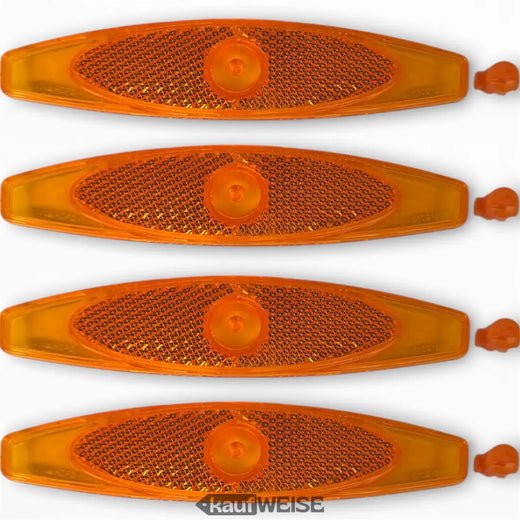 Orange Speichenreflektoren 4er Set