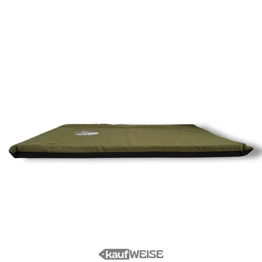 Olivgrünes wasserdichtes Hundebett Love Story S, kuschelweich 60x45cm