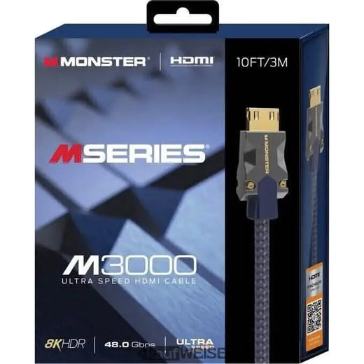 Monster M3000 HDMI-Kabel – 3m, 8K, Ultra High Speed