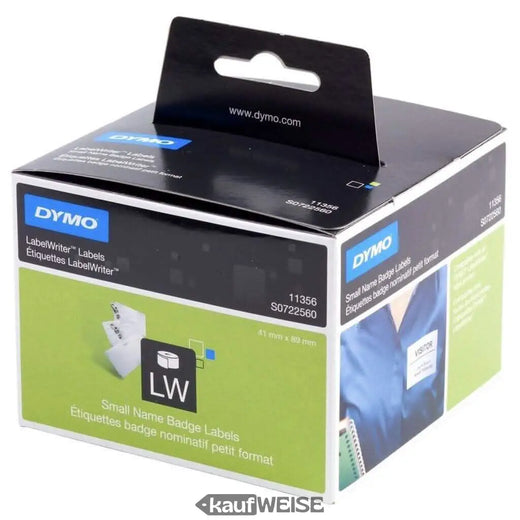 Dymo Namensschild-Etiketten 11356 (S0722560) | 300 Stk./Rolle | Für LabelWriter 450, 4XL uvm.
