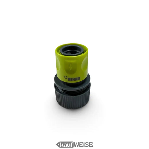 Rehau Universal Schlauchkupplung 3/4 Zoll (19mm) | Gummierter Griff | Stecksystem für Gartenschlauch
