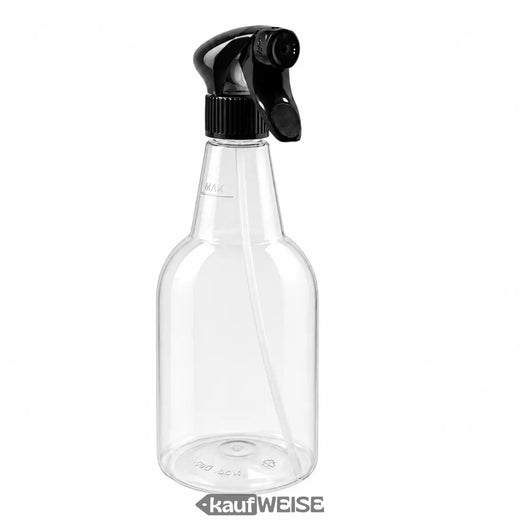 Tom sprayflaska 750 ml, påfyllningsbar | Transparent, sprayhuvud med On/Off | 3, 5 eller 10 st.