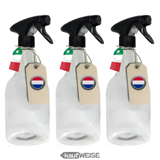 Sprühflasche 750 ml Transparent im 3er Set