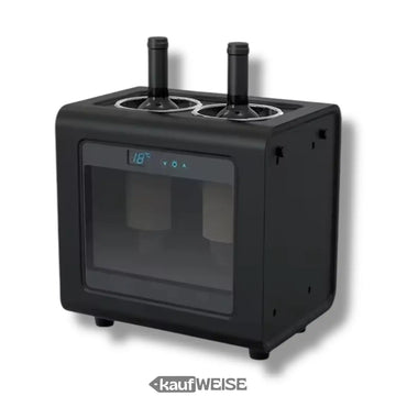 Elektrischer Weinkühler für 2 Flaschen – LED & Touch | 7-18°C Temperaturbereich