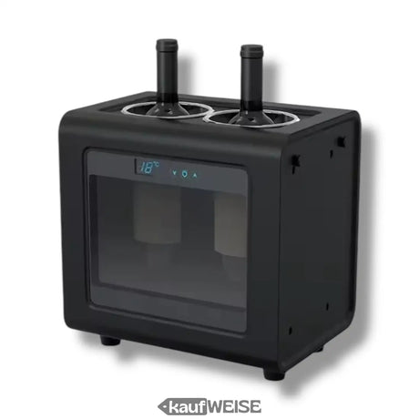 Elektrischer Weinkühler für 2 Flaschen – LED & Touch | 7-18°C Temperaturbereich