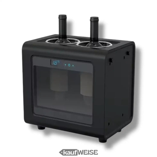 Elektrischer Weinkühler für 2 Flaschen – LED & Touch | 7-18°C Temperaturbereich