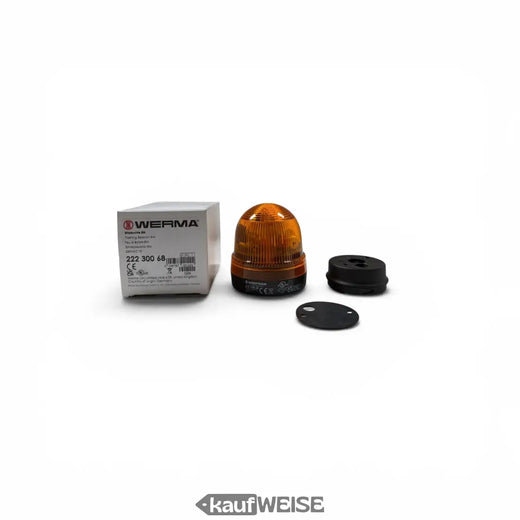WERMA Xenon-Blitzleuchte 222.300.68 | Gelb 230V AC | IP65 Aufbau